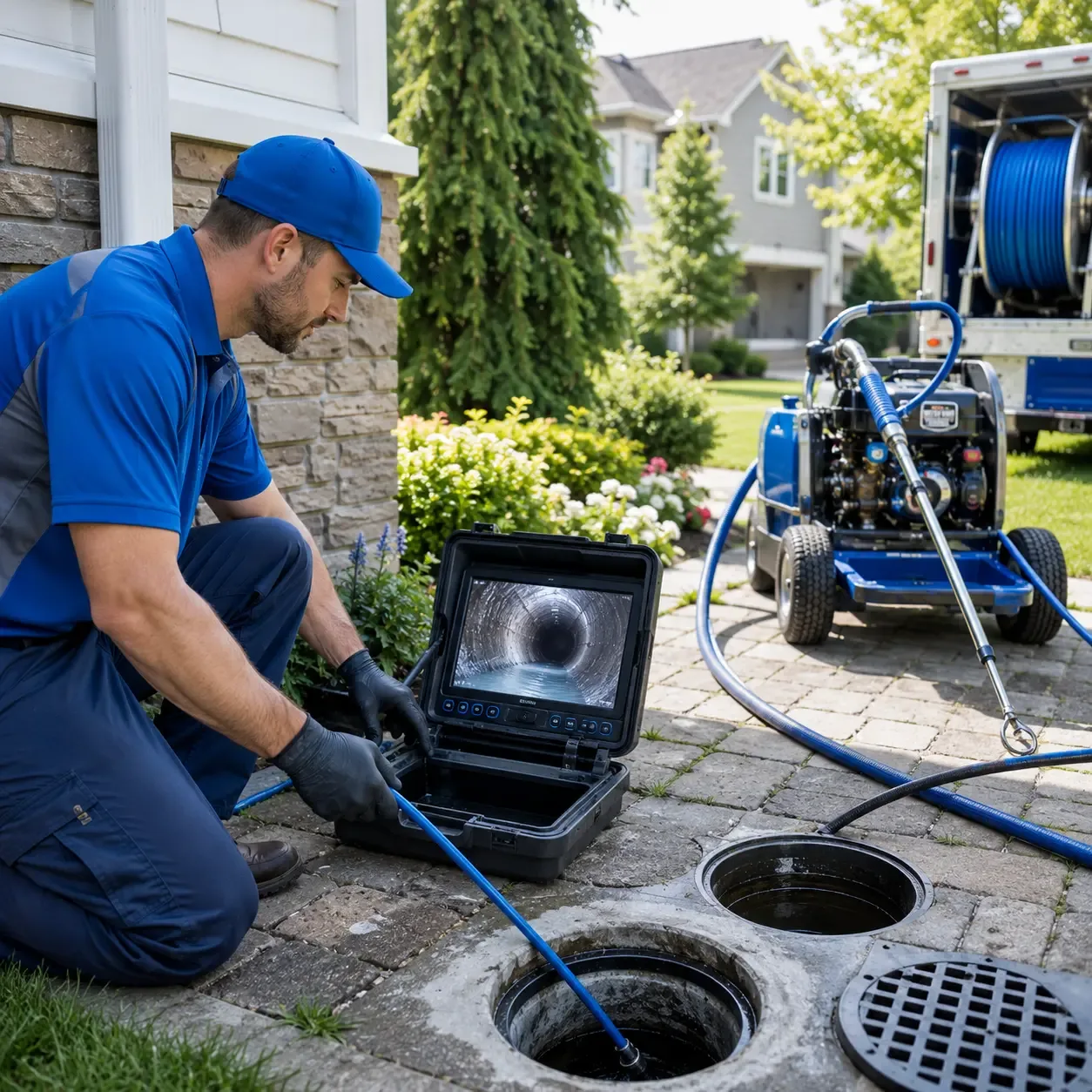 Outdoor drain cleaning professionals serving Port Reading, NJ