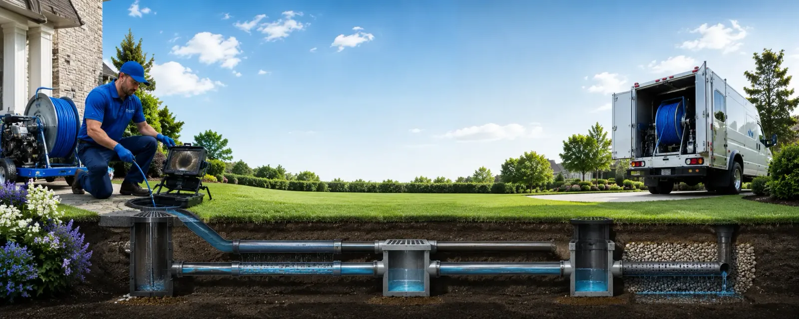 Outdoor drain cleaning information for Port Reading, NJ